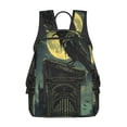 thumbnail image 1 of Balery MoonNight Sky Crow Mochila Ligera para Hombres y Mujeres – Resistente y Impermeable, Ideal para la Escuela, el Trabajo, los Viajes y el Uso Diario, 1 of 7