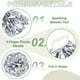 thumbnail image 3 of Uxcell 2 Pcs Pompones de Animación Metálicos de 12" con Anillos de Mango para Baile y Animación Plateados, 3 of 6