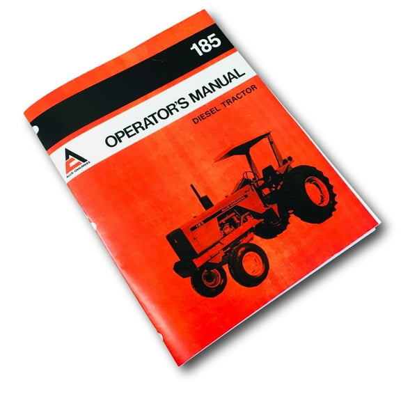 Allis Chalmers 185 Operators Owners Manual Diesel Tractor Maintenance Operation