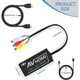 thumbnail image 4 of PORTHOLIC RCA to HDMI Converter, Composite to HDMI Converter, AV to HDMI Adapter Support 1080P PAL/NTSC with RCA & HDMI Cable, Compatible with STB, N64, Xbox, VHS, Blue-Ray DVD, 4 of 7