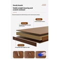 thumbnail image 6 of LUMAMIN 5Tier Rotating Bookshelf with Wheels,, 360 ° Display Corner Spinning Bookcase Tower, Narrow Wood Space Saving Tall Floor Standing Swivel  Book Shelf, Walnut, 6 of 10
