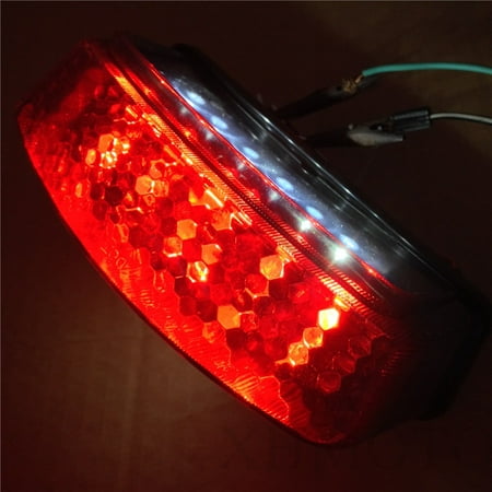 Ducati Monster Tail Light HTT Motorcycle Smoke Led Tail Light Brake Light with Integrated Turn Signals Indicators For 1994-2008 Ducati Monster 400 / 600 / 620 / 695 / 750 / 800 / 900 / 1000 ()