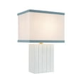 thumbnail image 3 of Aspen Creative 40089, 15 1/4" High Transitional Ceramic Table Lamp, Ivory Finish with Hardback Rectangle Shaped Lamp Shade in Off White, 10" + 7" Wide, 3 of 3