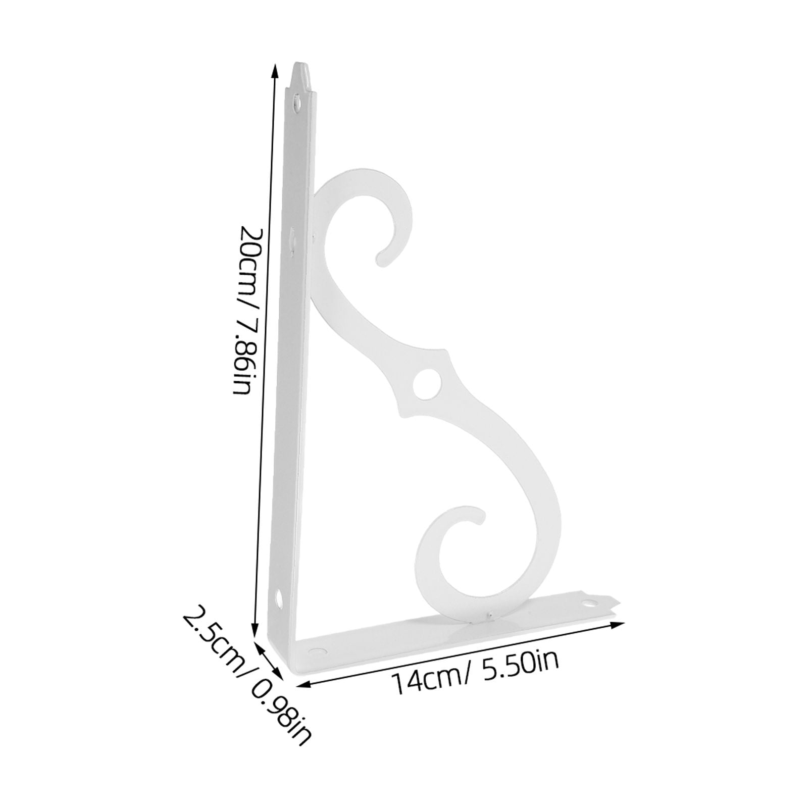 WHAMVOX 4-Pack Heavy Duty Vintage Style Wall Shelf Brackets, Strong Support Brackets for Secure Wall Mounting