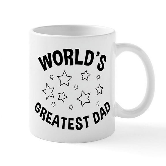 CafePress - World's Greatest Dad - 11 oz Ceramic Mug - Novelty Coffee Tea Cup