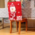 thumbnail image 4 of Nomeni Protection de Meubles Chaise de Noël Chapeau de Père Noël Rouge Housses de Chaise de Noël pour Table de Restaurant de Noël Décoration de Vacances, 4 of 4