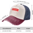 Adult Breathable Trucker Hat Adjustable Sun Hat Pastor Warning Anything