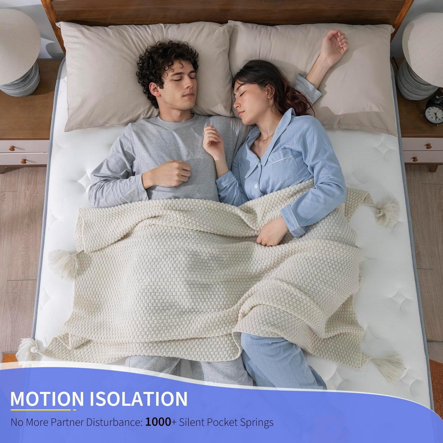 Full Size Mattress 12 Inch Plush Soft Mattress in a Box, Hybrid Cooling Gel Memory Memory Foam and Pocket Springs Bed, Fiberglass Free, Back Support Pressure Relief Breathable