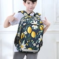 thumbnail image 6 of FORMRS Unisex School Backpack 17" Student Travel Bag with Laptop Compartment, Lemon Flowers, 6 of 7