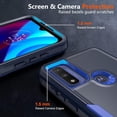 thumbnail image 4 of for Moto G Play 2023 Case, [Shockproof] [Dropproof] [Tempered Glass Screen Protector],Heavy Duty Protection Phone Case Cover for Motorola G Play 2023 (Navy DarkBlue), 4 of 7