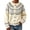 Beige, variant on Cardigan Sweaters for Women Fair Isle Style Button Front Knit Cardigan Relaxed Fit Long Sleeve Vintage Soft Warm Sweater Jacket Orange M