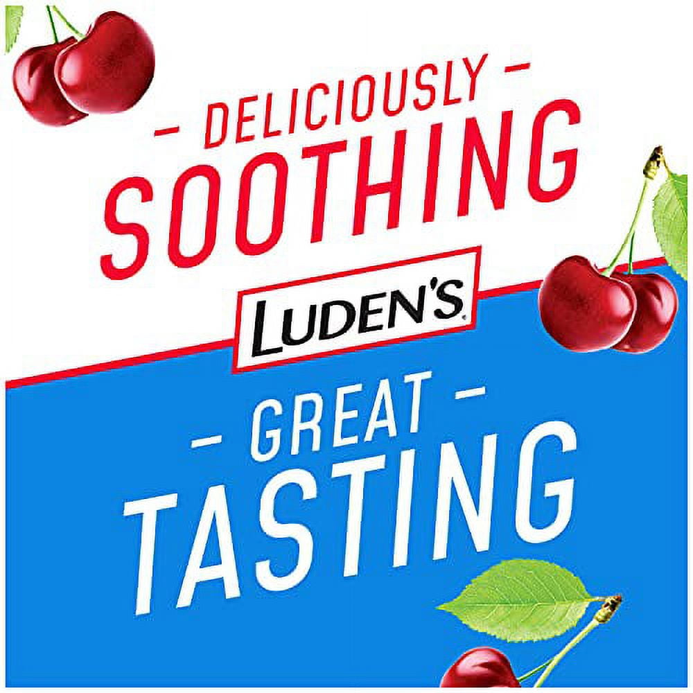 Luden’s Sugar Free Wild Cherry Throat Drops 25 Count 6 Pack