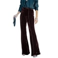thumbnail image 2 of Liacowi Corduroy Flared Pants for Women 90s Vintage Boot Cut Pant Velvet Pants Slim High Waist Elastic Bottom Trousers, 2 of 4