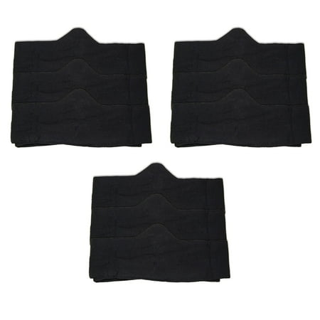 

Premium Bamboo and Cotton Bra Liner 9-Pack Black Size Small