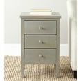 thumbnail image 2 of SAFAVIEH Deniz Classic End Table with 3 Storage Drawers, French Grey, 2 of 6
