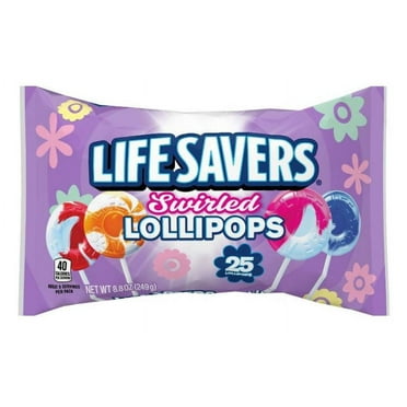 Lifesavers Easter Swirl Lollipops Suckers (25 suckers) - 8.8oz/25ct - Use for Easter Baskets, Easter Egg Hunts, Classroom Parties