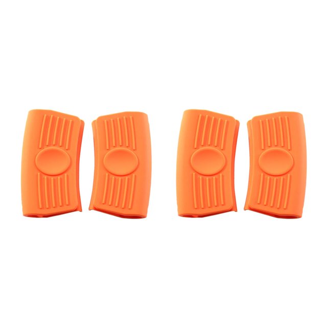 Monstrate 2 piezas de soporte para mango de olla, funda aislante, Protector antideslizante resistente al calor, Clip de silicona grueso para Type6 NO6