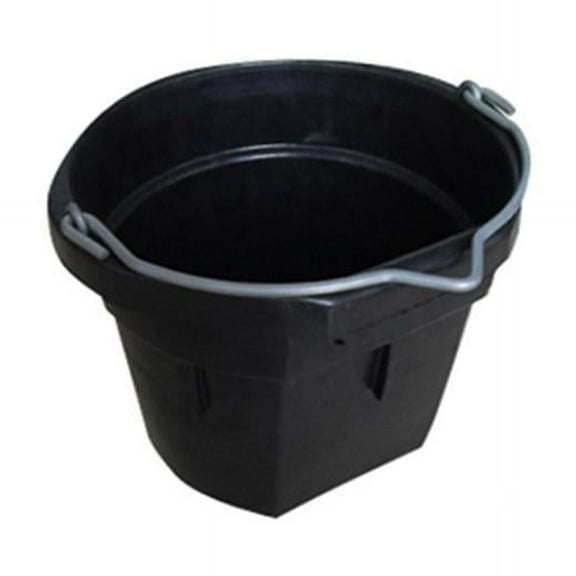 Master Rancher 8 QT Rubber Flat Bucket Heavy Duty Rubber For Strength