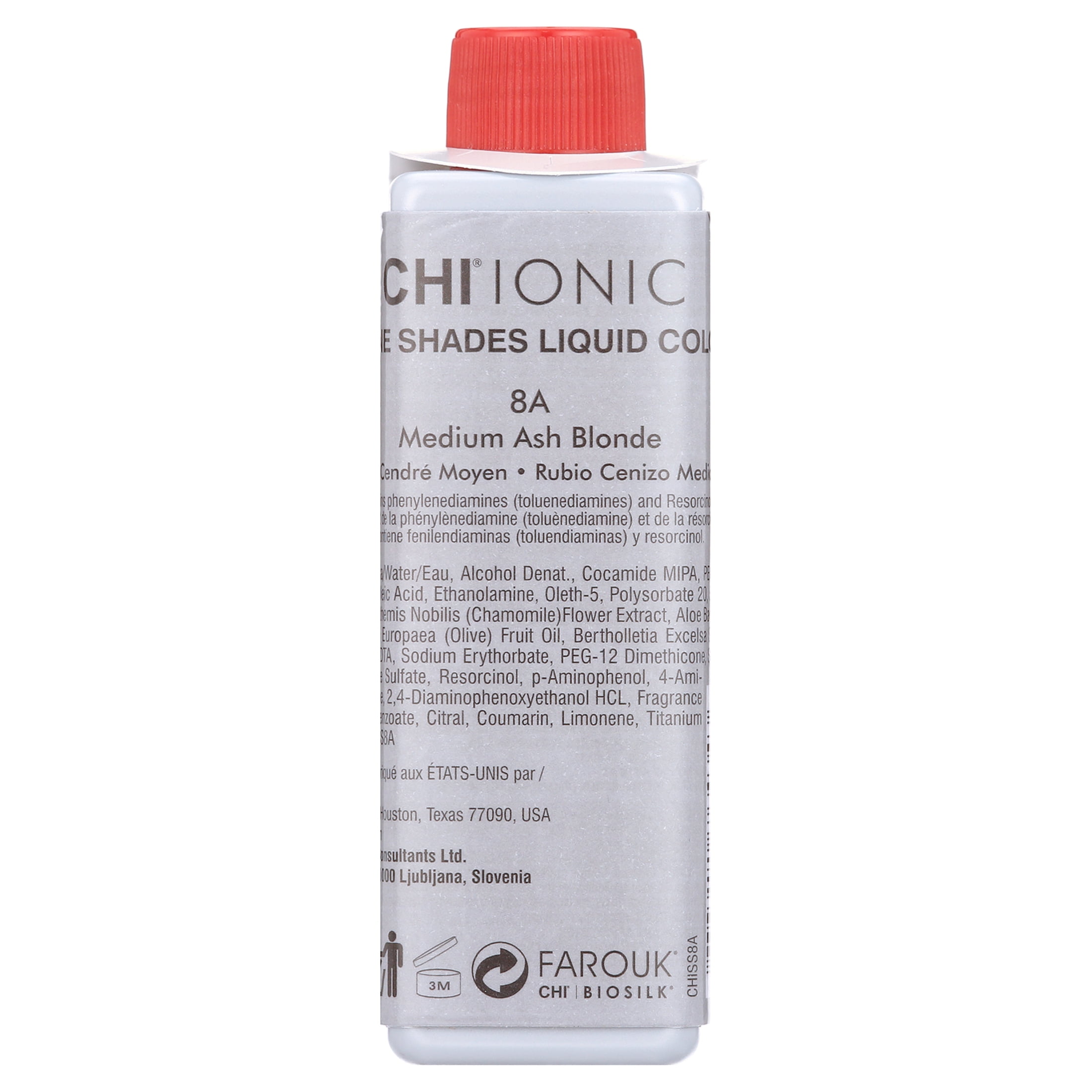 CHI Ionic Shine Shades Liquid Hair Color - 8A Medium Ash Blonde - 3 oz