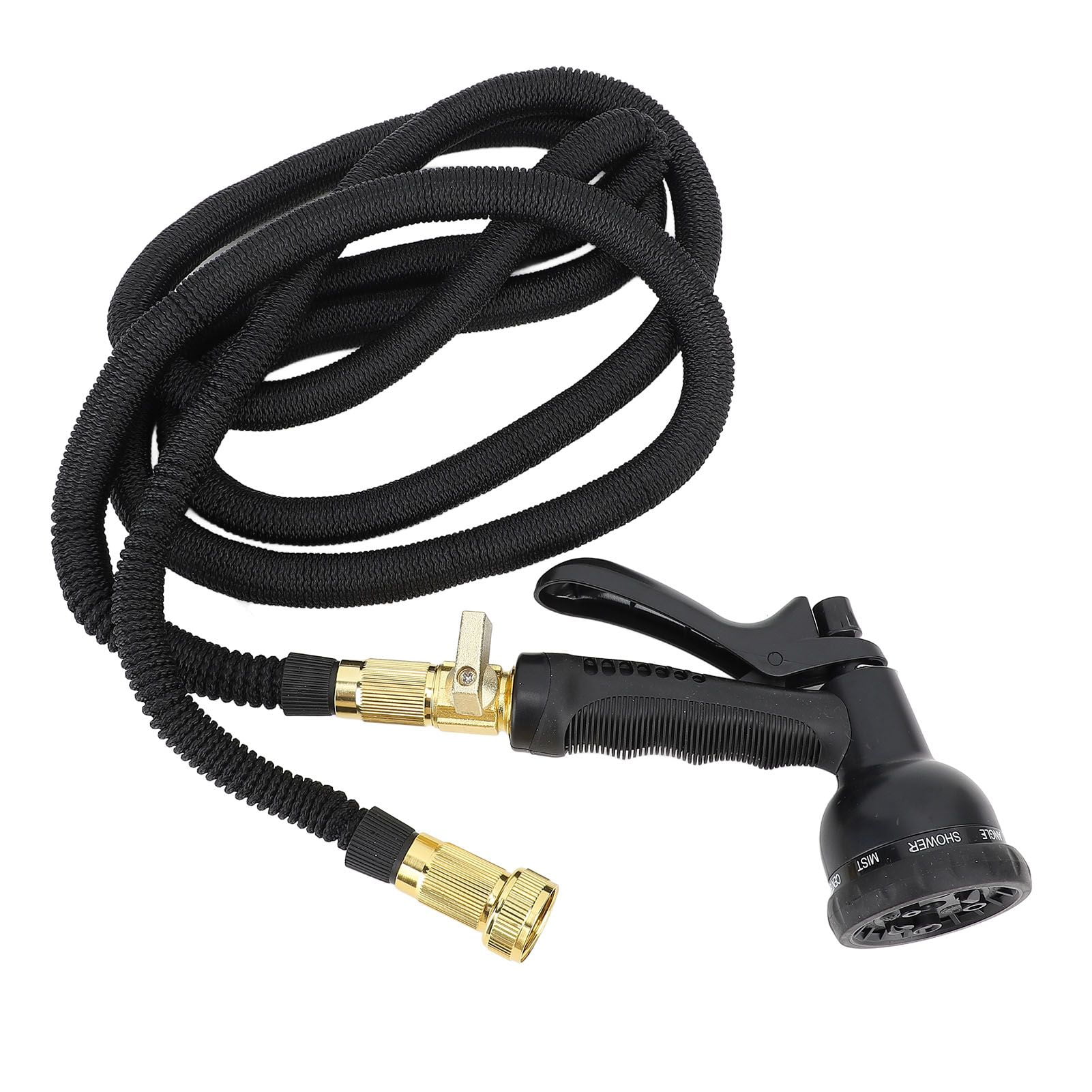 Expandable Garden Hose 7.5m Leakproof High Pressure Spray Nozzle, Extendable Water Pipe, Retractable Flexible Hose for Vehicle Washing, Plant Irrigation