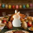 thumbnail image 4 of Easter Rabbit Scented Candle Aromatherapy Holiday Candlestick 4 Candle Holder Centerpiece Candle Centerpiece round Votive Candle Holders Dining Table Candle Holder Short Candle Holder Candle Holders, 4 of 5