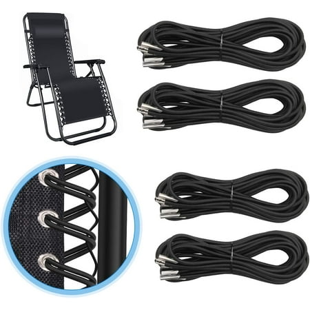 

Universal Zero Gravity Chair Repair Cord Kit 4 Pack Replacement Elastic Cords Repair Tool Kit for Repairing Zero Gravity Chair Recliners