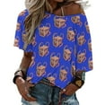 thumbnail image 2 of Tentacles Ruffle Short Sleeve T-Shirt Women's V Neck Print T Shirt Tops Tentacles Octopus Kraken Cthulhu Eldritch Horror, 2 of 4
