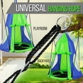 thumbnail image 4 of SereneLife 40" Kids Hanging Tent Swing, Outdoor Saucer Swing with Rope Straps (Green), 4 of 7