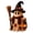 A#030, variant on Halloween Pumpkin Head Wizard Resin Figurine, 15cm Spooky Lantern Holding Statue, Gothic Autumn Desktop Ornament for Home Office Shelf Decor Party Centerpiece Gift
