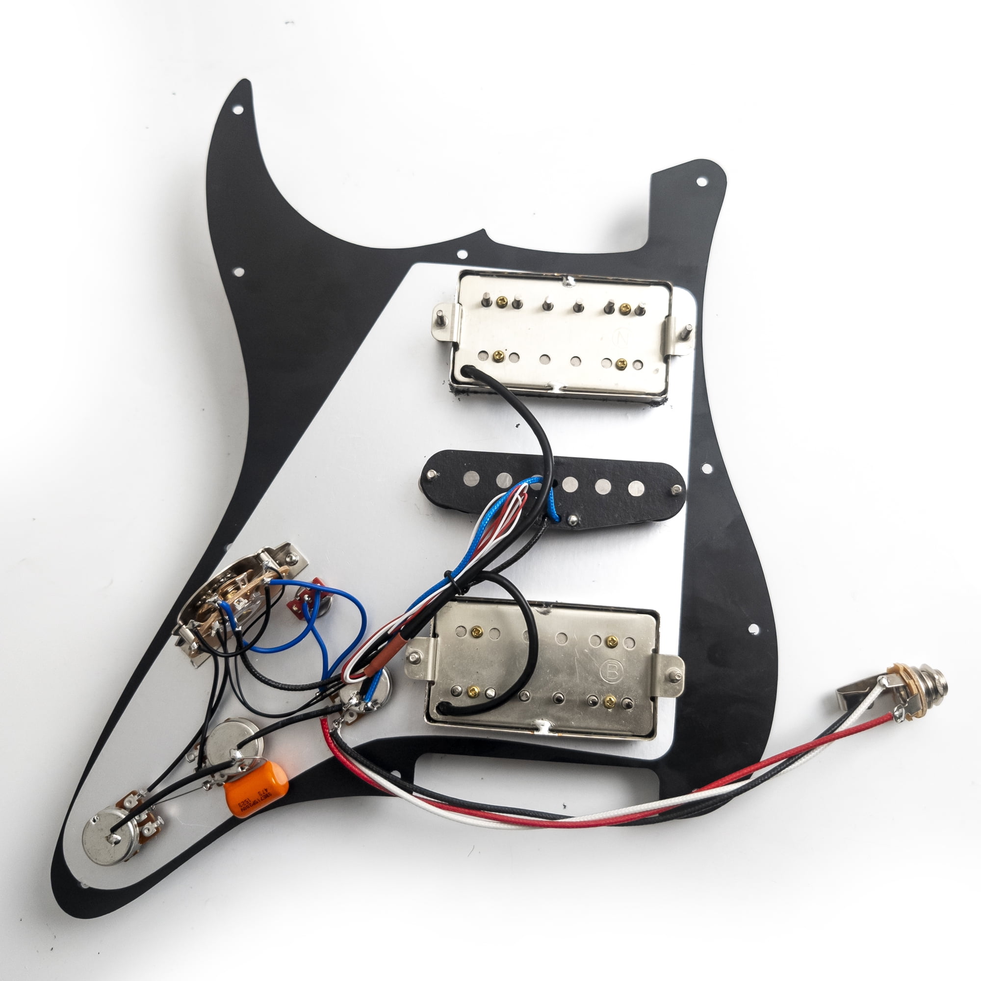 HSH Prewired Loaded Pickguard, with Alnico 5 Humbucker & Single coil Pickups, for Fender Strat Guitar
