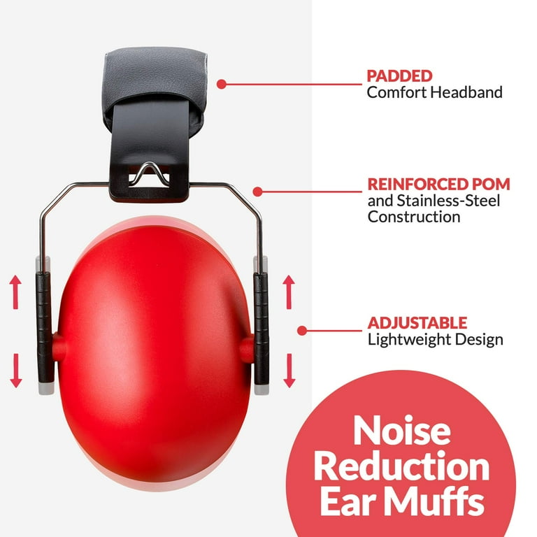 MEDca Adjustable Noise Reduction Earmuffs - Lightweight