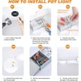 thumbnail image 4 of xianlin-ULCCT Light 3CCT 4 Inch 9W 3000K 4000K 5000K Pot Lights, Dimmable LED Recessed Slim Lighting, 750LM, 1 Pack, 4 of 4