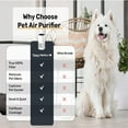 thumbnail image 6 of Pet Air Purifier With True HEPA Filters Pet Air Purifiers For Home Cat Pee Smell Covers Up To 990 Ft² Quiet 360° Intake Air Cleaner For Dust Odor Dander, 6 of 9