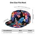 thumbnail image 6 of Gaeub Tropical Palm Leaves Flat Bill Snapback Hats Baseball Caps with Adjustable for Running Workouts and Outdoor Activities, 6 of 9