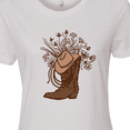 thumbnail image 4 of Inktastic Cowgirl Rodeo Western Boot Women's T-Shirt, 4 of 5