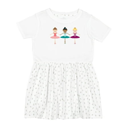 

Inktastic Little Ballerina Trio Girls Toddler Dress