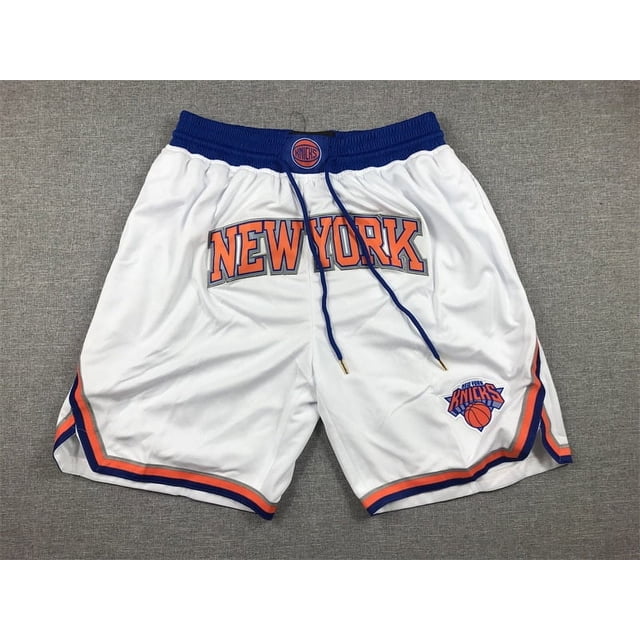 Shorts de Basketball avec Broderie, Culottes Rétro Brodées, Shorts à Poche Zippée - WEVALLEY