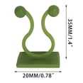 thumbnail image 4 of Plant Wall Climbing Fixing Clips 10Pc Green Dill Fixator Plant Wall Line Non-Marking Sticker Fixer, 4 of 9