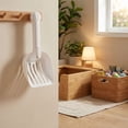 thumbnail image 6 of dgysar Plastic Cat Litter Scoop, Portable Waste Sifter for All Litter Types & Box Sizes Pet Litter Box Plastic Cats Litter Scoop White 1PC, 6 of 8