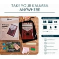 thumbnail image 2 of UNOKKI Kalimba Thumb Piano with Travel Case, Mahogany Glossy Finish, Cherry, 2 of 6