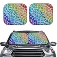 thumbnail image 2 of Yiaed Rainbow Glitter Print Car Front Windshield Sun Shade,Foldable Anti-UV Car Sunshade for Front Window for Most Vehicles-Medium, 2 of 5
