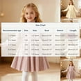 thumbnail image 3 of Girls Dress Square Neck Long Sleeve Fall A-Line Dresses Kids Casual Elegant Party Princess Clothes for Girl Beige 1-2 Years, 3 of 6