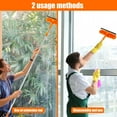 thumbnail image 4 of Qenwkxz Window Cleaning Squeegee Kit, 2 in 1 Window Squeegee Extension Pole Long Handle & Groove Cleaning Tool for Window,Car,Shower Glass Door,Mirror,Indoor & Outdoor 72.44*10.63in, 4 of 10
