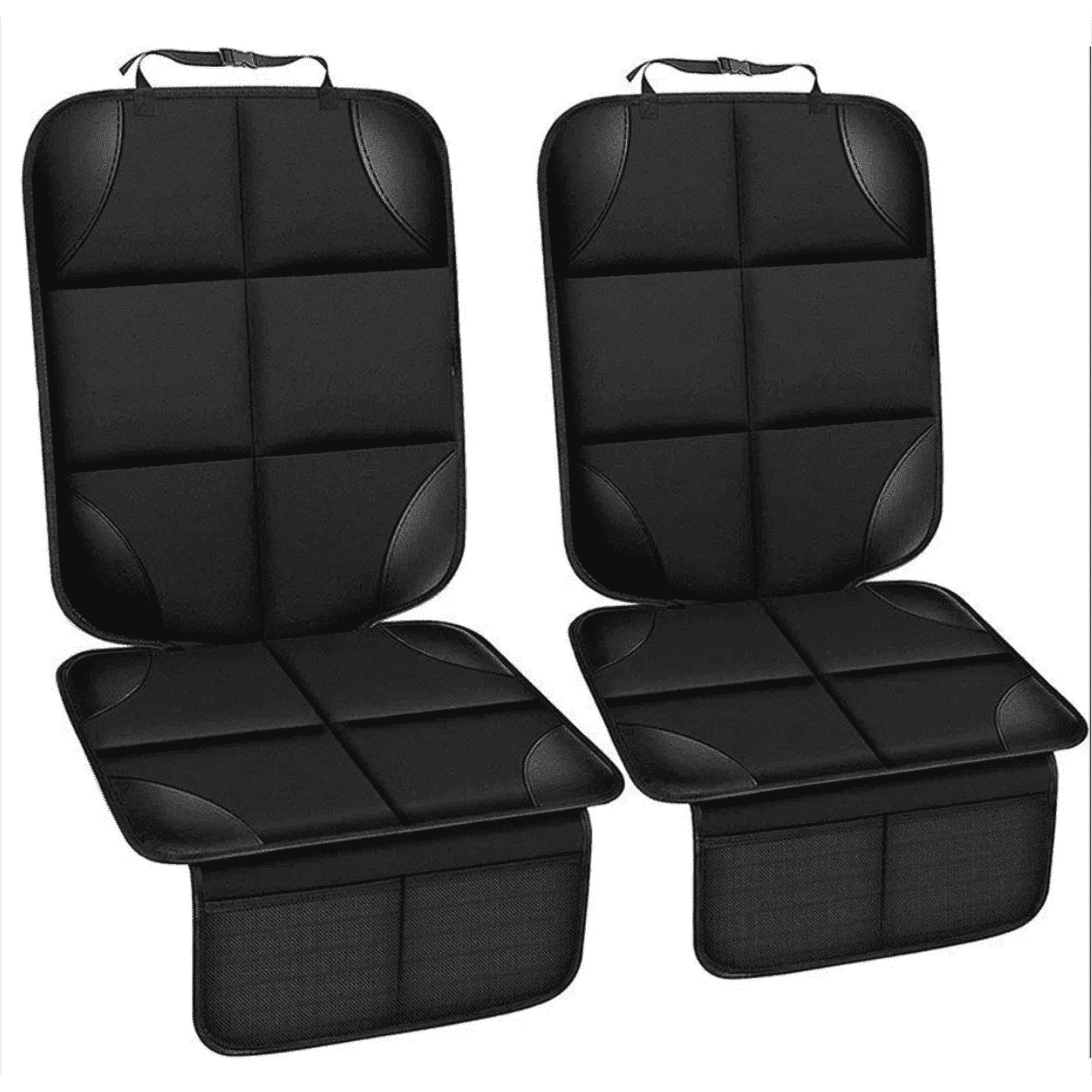 Byseng Car Seat Protector 2 Pack, Durable 600D Fabric Waterproof Car Seat Cover for Child Car Seat with Thick Pad Non-Slip Backing