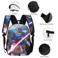 thumbnail image 3 of Mobile Suit Gundam 3 Pcs Backpack Set With Lunch Bag And Pencil Case Casual Bookbag Lunch Box Pencil Box, 3 of 8