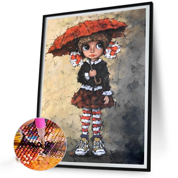 Cuadros Decorativos Gunning Alexander Girl 5D Kits de pintura de diamantes DIY Arte de taladro redondo completo (B5707) Ehuebsd embutido en tela