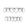 thumbnail image 5 of Unique Bargains 1 Set Fake Grills Hip Hop Teeth Grillz Silver Tone, 5 of 6