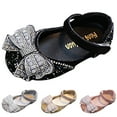 thumbnail image 5 of LUOGENLI Slippers Slippers for Girls Size 10 Girls Sandals Fashion New Pattern Cute Sequin Bow Decoration Hook Loop Versatile Comfortable Princess Shoes Girls Slippers Size 5 Black 21, 5 of 8