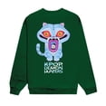 thumbnail image 3 of Moonsky Sudadera pop Demon Hun/er, sudadera Huntrix con cuello redondo, jersey de manga larga para mujer y hombre, ropa de calle, moda urbana (Verde L), 3 of 4