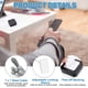 thumbnail image 3 of Uxcell Cable de control remoto retráctil de 3.3ft (1M) 7.05oz, 3PCS Lazo de seguridad de control remoto ajustable con tapa de hierro para TV, teléfono, tabletas, sala de exhibición, negro, 3 of 7